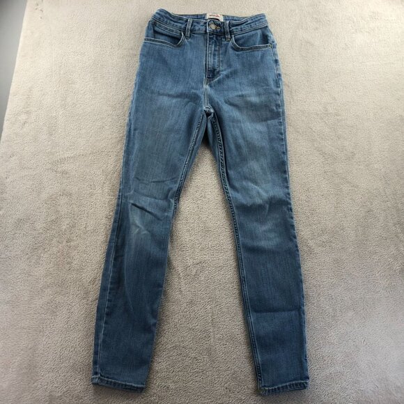 Wrangler Womens Jeans Size 4 Skinny Leg Blue Denim Mid Rise Ankle Casual Classic - Picture 14 of 15